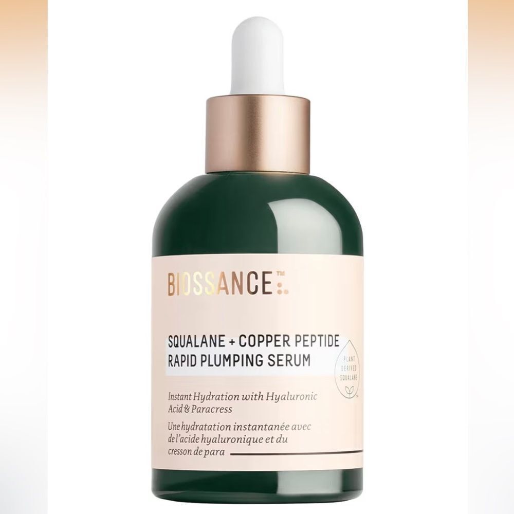 Biossance Squalane + Copper Peptide Rapid Plumping Serum NEW MSRP $69